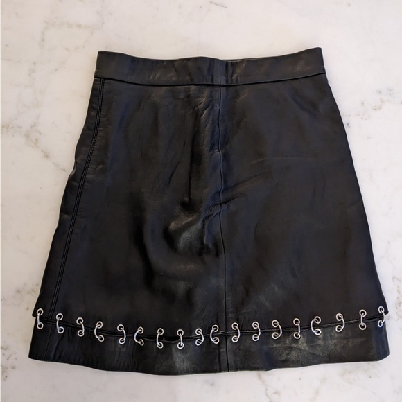 The Kooples Dresses & Skirts - The KOOPLES Lamb skin, chain, skirt, XS